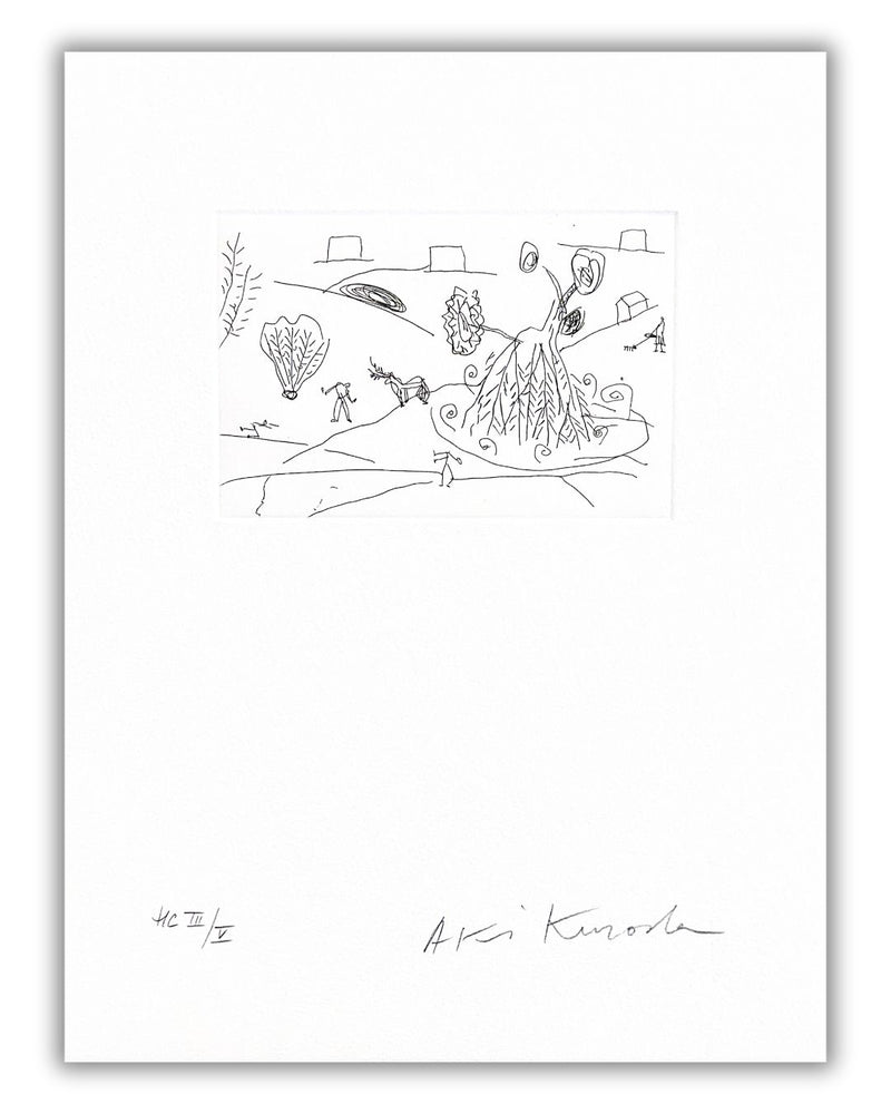 Aki Kuroda - Cartographie - estampe