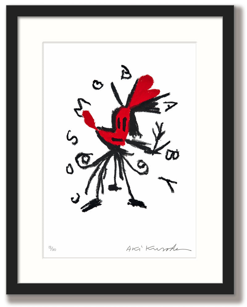 Aki Kuroda - Cosmo série - estampes avec cadres noirs/blancs