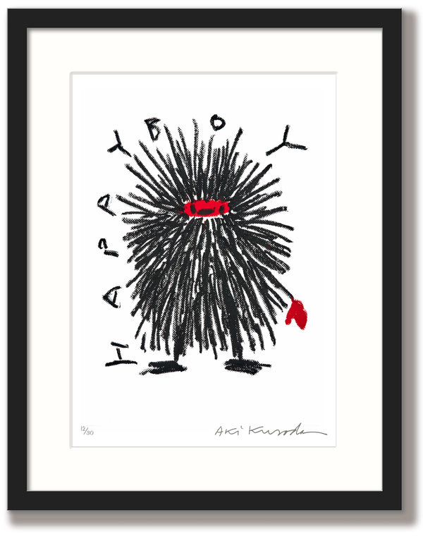 Aki Kuroda - Cosmo Happy Boy - print with black frame