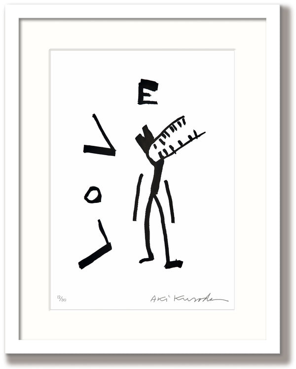 Aki Kuroda - Cosmo Love - print with white frame