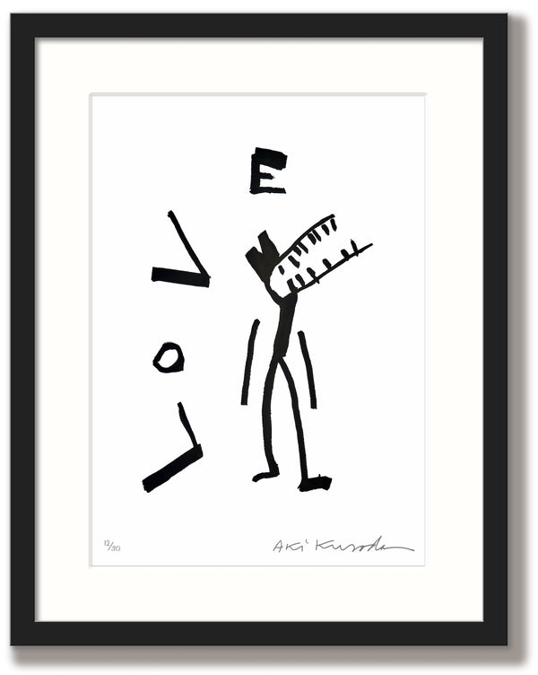 Aki Kuroda - Cosmo Love - print with black frame