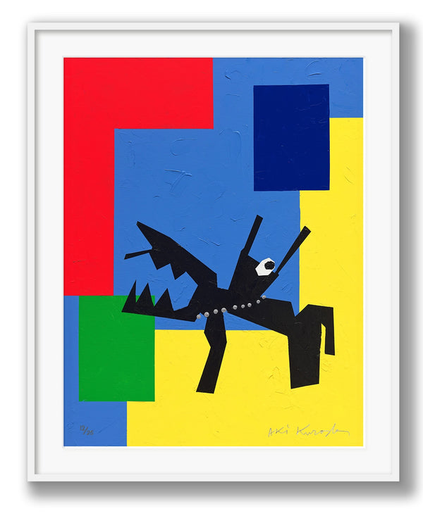 Aki Kuroda - Self-portrait I - print with frame