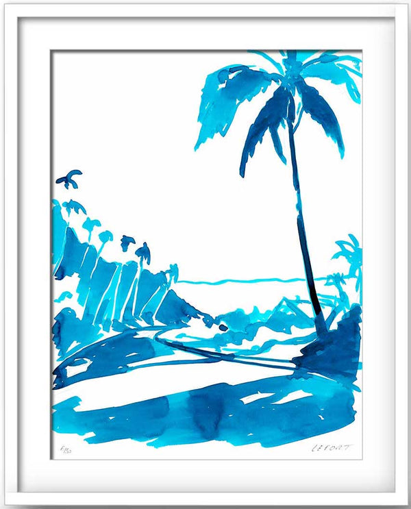 Thierry Lefort - Santa Monica 1 - white frame print