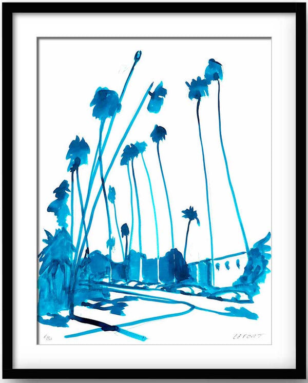 Thierry Lefort - Santa Monica 3 - black frame print
