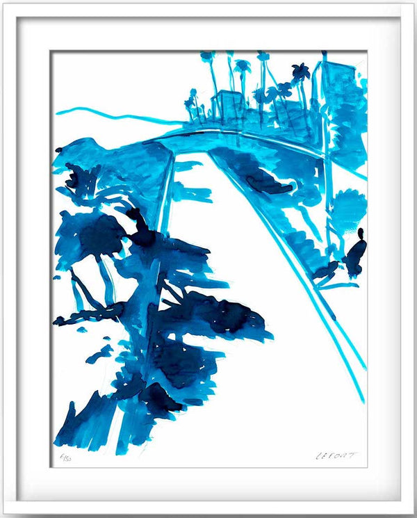 Thierry Lefort - Santa Monica 5 - white frame print