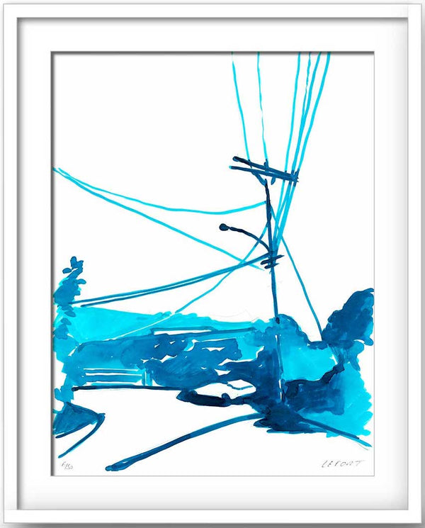 Thierry Lefort - Santa Monica 6 - white frame print