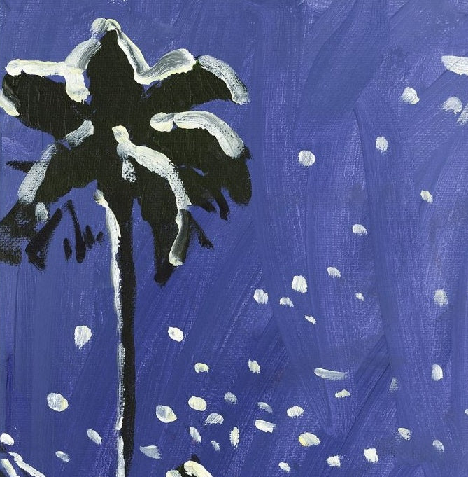 Thierry Lefort - Hollywood snow - estampe cadre noir