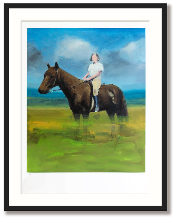 David Storey - Girl on a Horse - print with frame