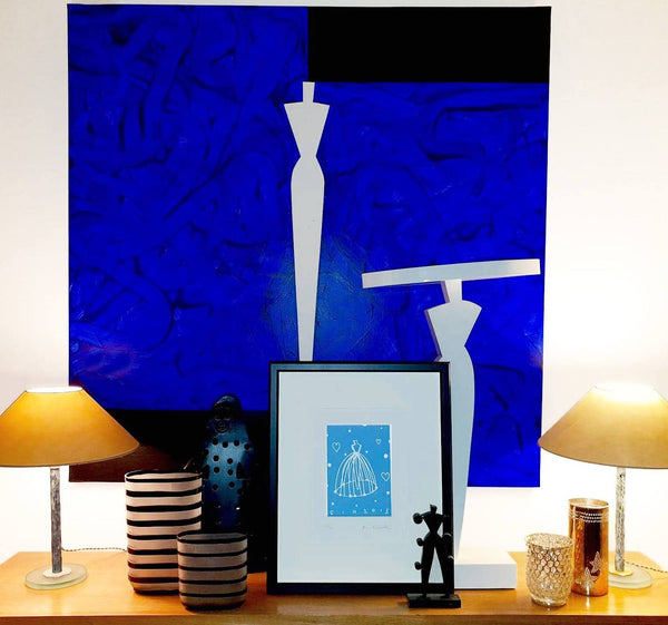 Aki Kuroda - Love blue - estampe