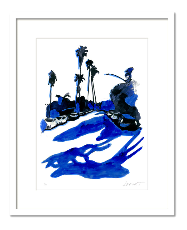 Thierry Lefort - Funny place - white frame print