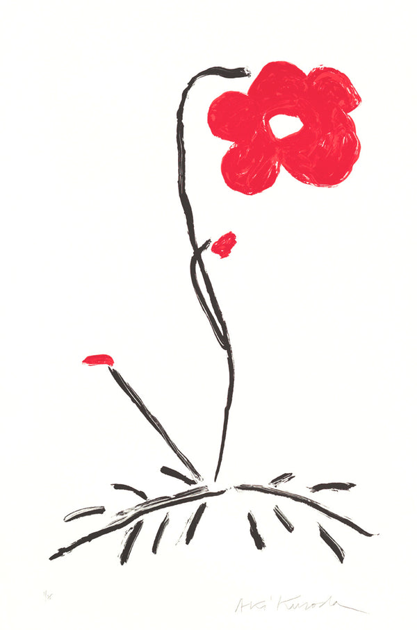 Aki Kuroda - Red Flower VII - print